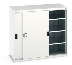 Bott Cubio Sliding Solid Door Cupboards with shelves and drawers 1600mm high option available Bott Cubio Cupboard with Sliding Doors 1200H x1300Wx650mmD